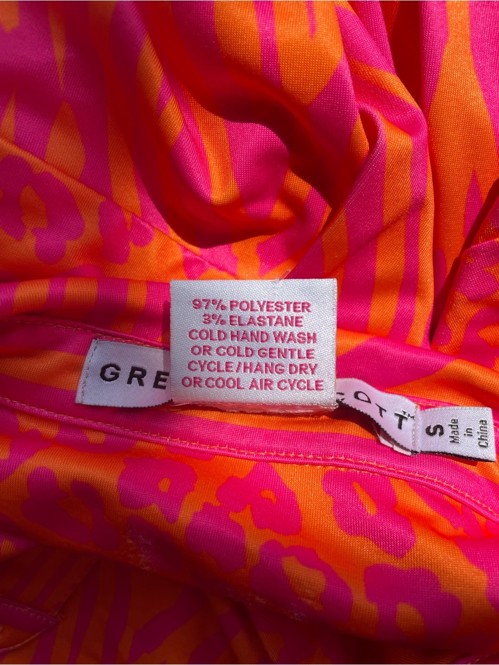 Gretchen Scott Designs Pink & Orange Printed Polo Shift Dress - Picture 7 of 7